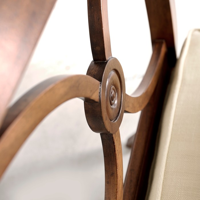 Biedermeier Medium Mahogany Lounge Chair