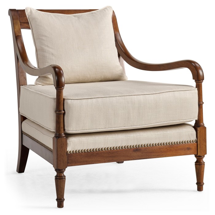 Biedermeier Medium Mahogany Lounge Chair