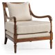 Biedermeier Medium Mahogany Lounge Chair