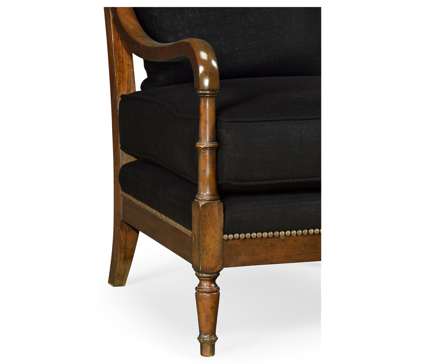 Biedermeier Medium Mahogany Lounge Chair
