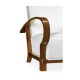 Moderne High Lustre Santos Rosewood Arm Chair