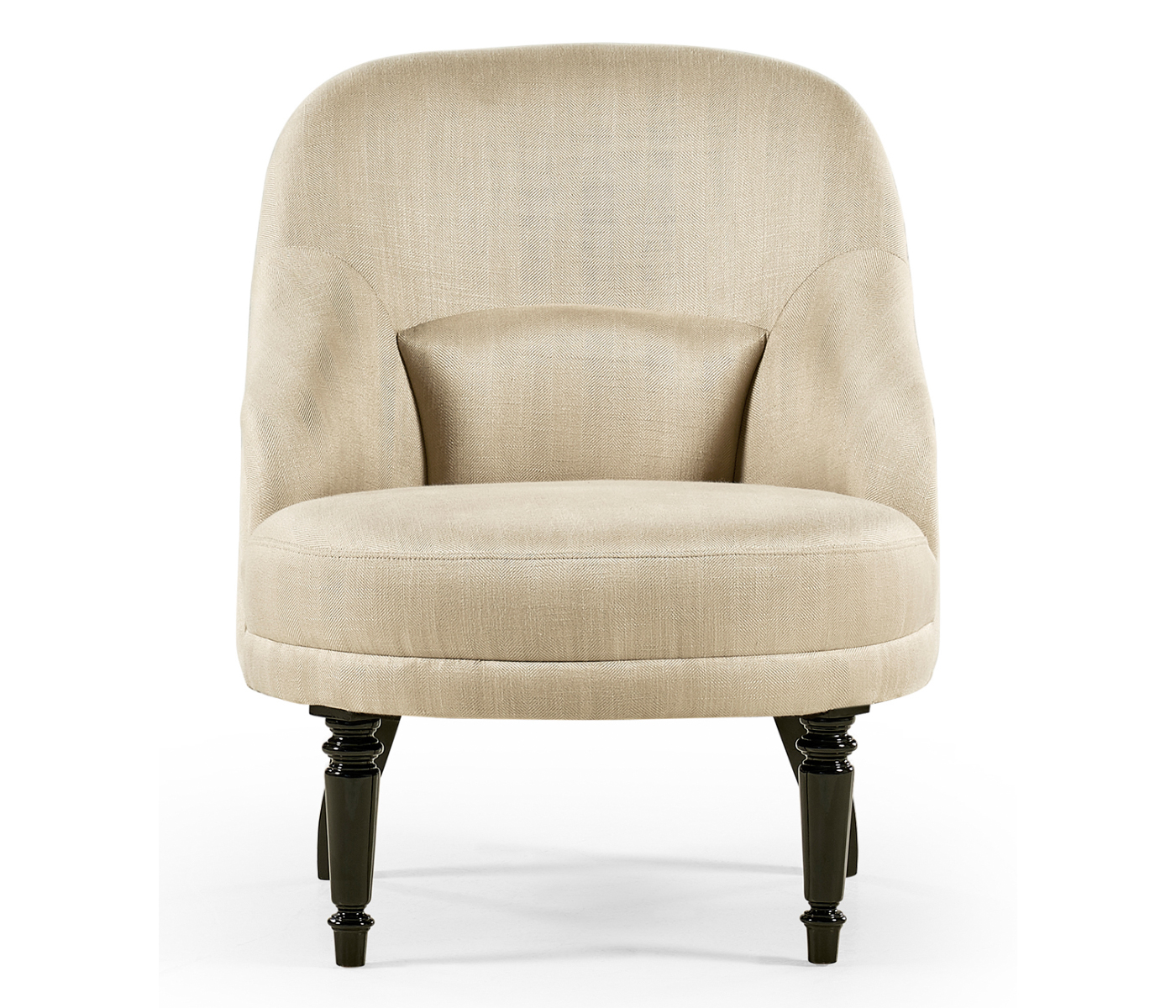 Napoleon III Black Slipper Chair