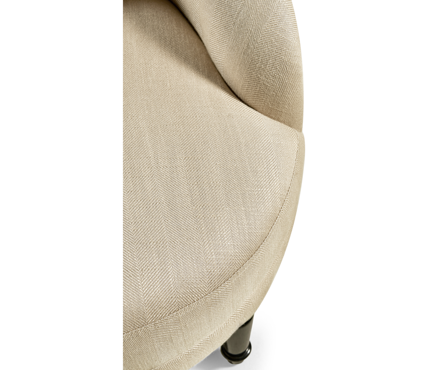 Napoleon III Black Slipper Chair