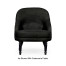 Napoleon III Black Slipper Chair