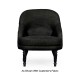 Napoleon III Black Slipper Chair