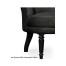 Napoleon III Black Slipper Chair