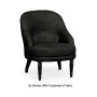 Napoleon III Black Slipper Chair