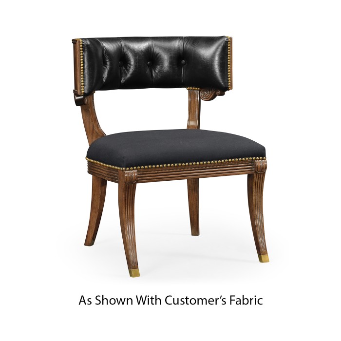 Klismos French Walnut Dining Chair