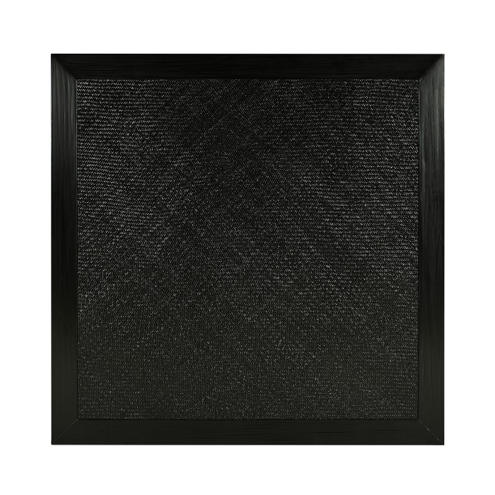 Square Ming Ebonized Coffee Table with Ebonized Rattan Top