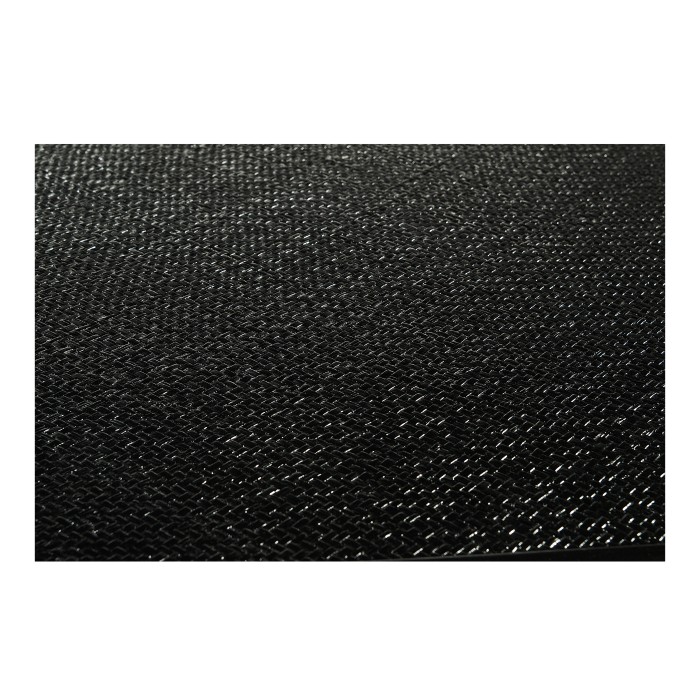 Square Ming Ebonized Coffee Table with Ebonized Rattan Top
