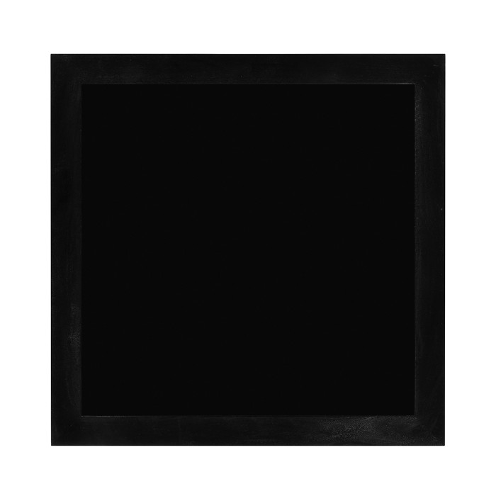 Square Ming Ebonized Coffee Table with Black Glass Top