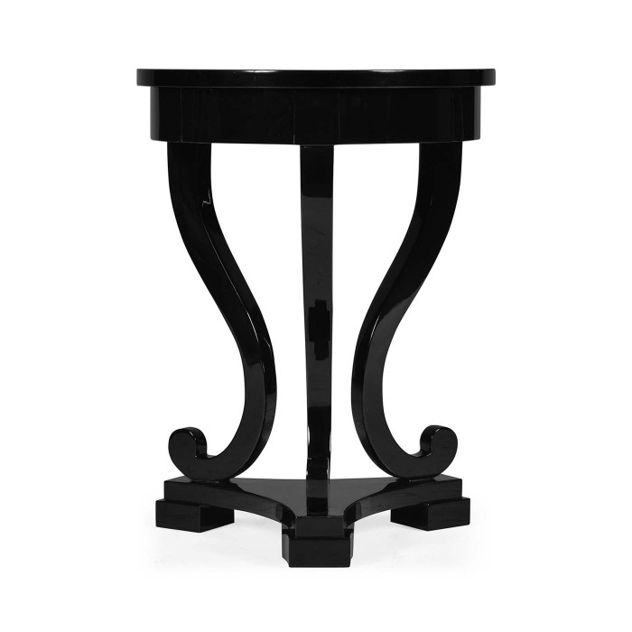 Biedermeier Black Cigarette Table