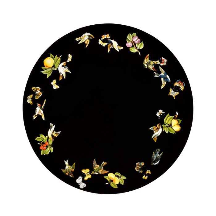 Biedermeier Black Cigarette Table