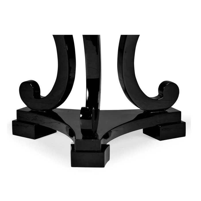 Biedermeier Black Cigarette Table