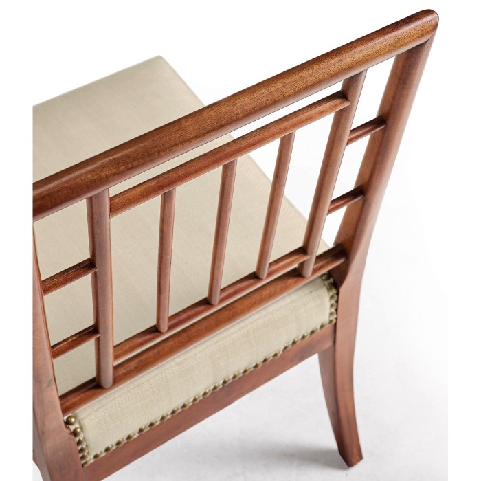 Low Chauffeuse Imperial Mahogany Chair