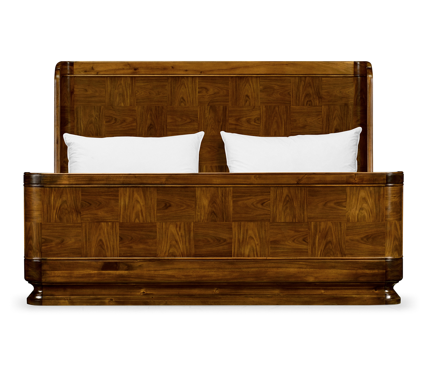 Moderne High Lustre Santos Rosewood Cali King Bed