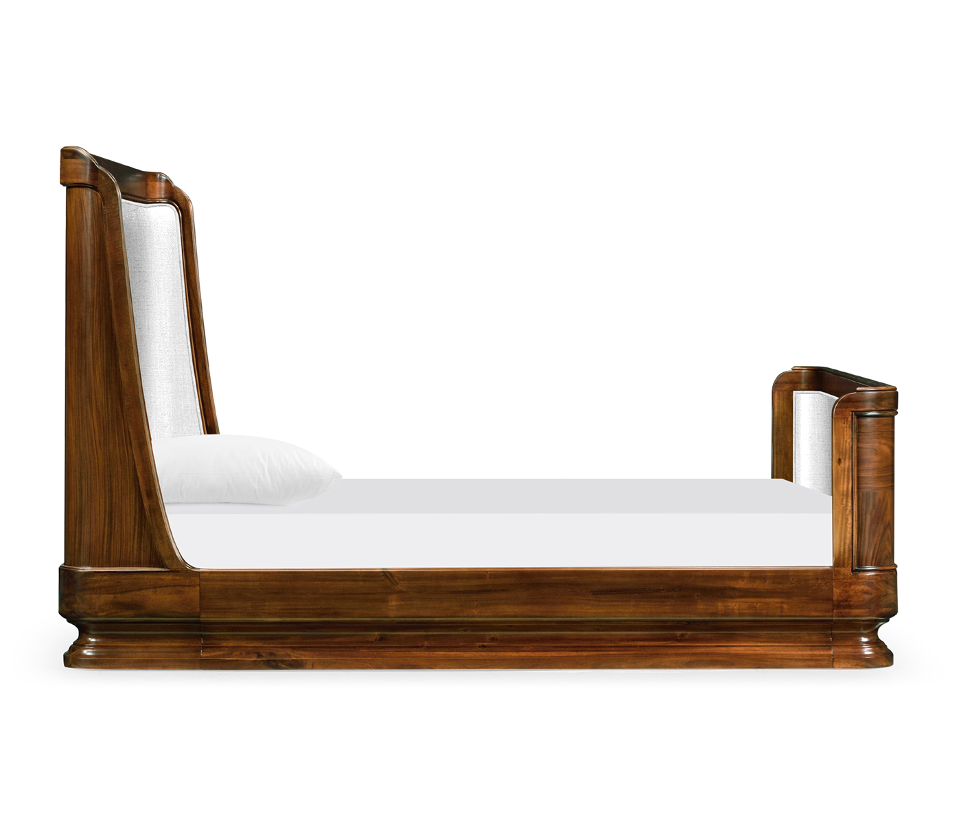 Moderne High Lustre Santos Rosewood UK Queen Bed