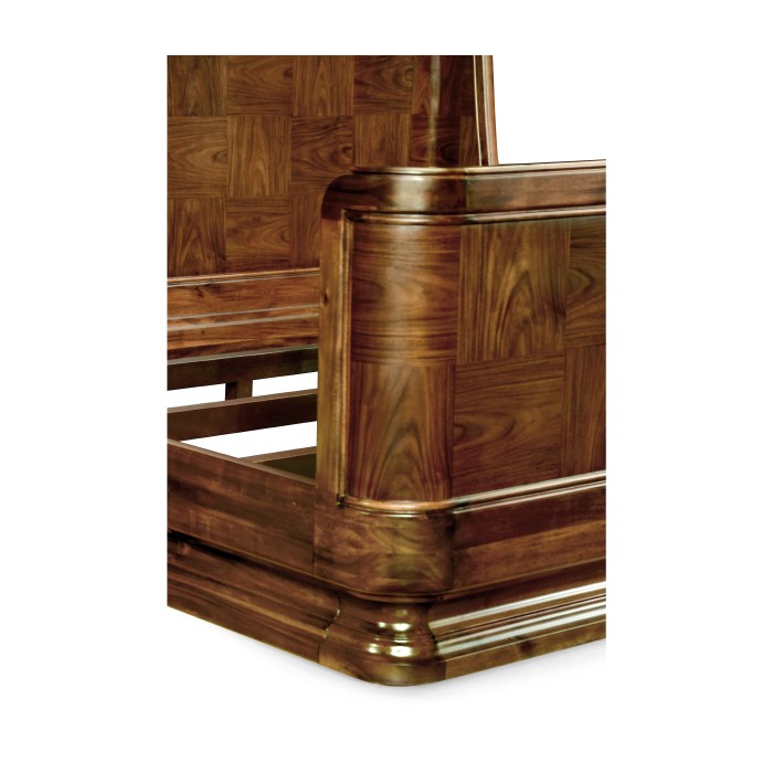 Moderne High Lustre Santos Rosewood UK Queen Bed
