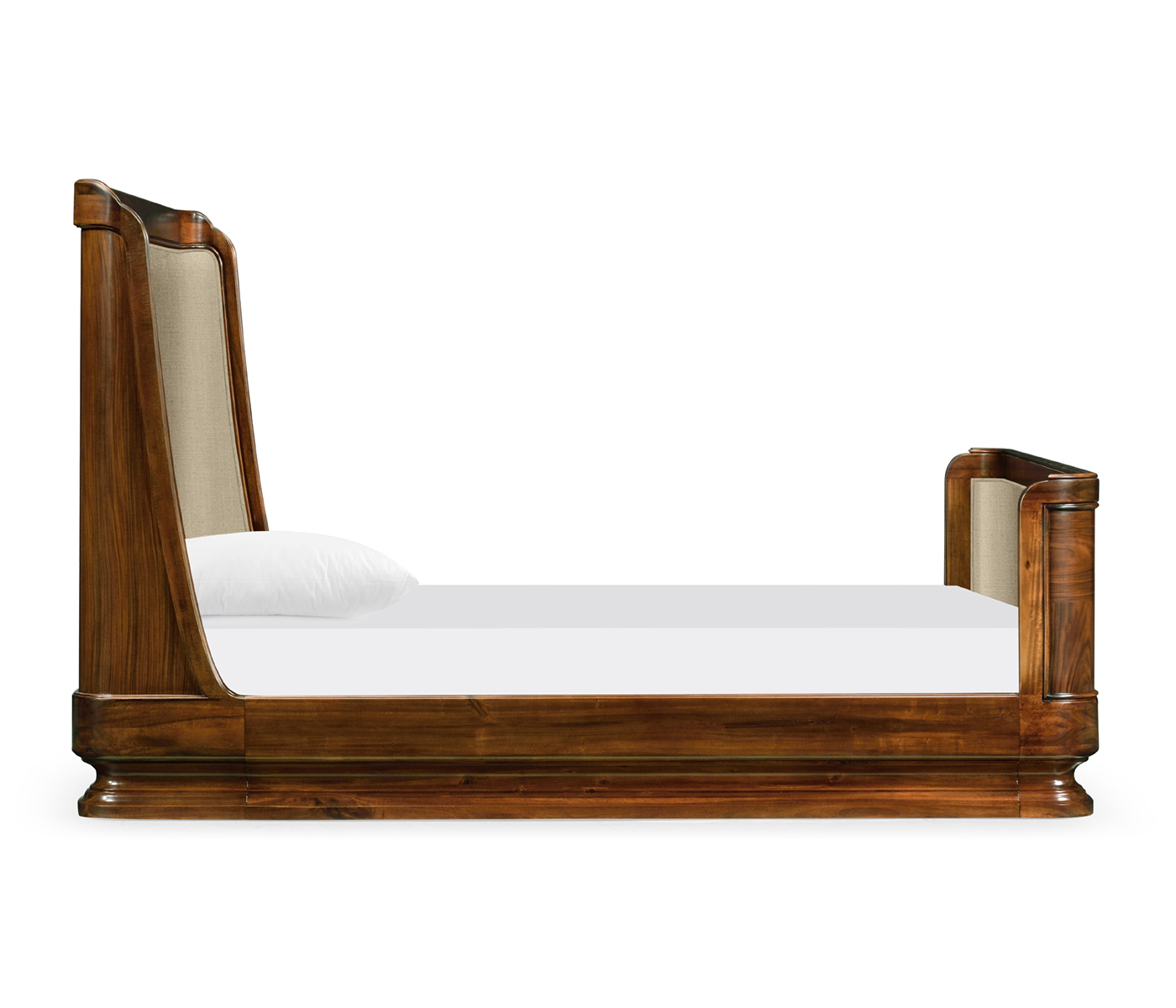 Moderne High Lustre Santos Rosewood US King Bed