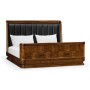 Moderne High Lustre Santos Rosewood US King Bed