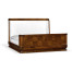 Moderne High Lustre Santos Rosewood US Queen Bed
