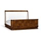 Moderne High Lustre Santos Rosewood US Queen Bed