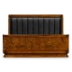 Moderne High Lustre Santos Rosewood US Queen Bed