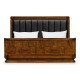 Moderne High Lustre Santos Rosewood US Queen Bed