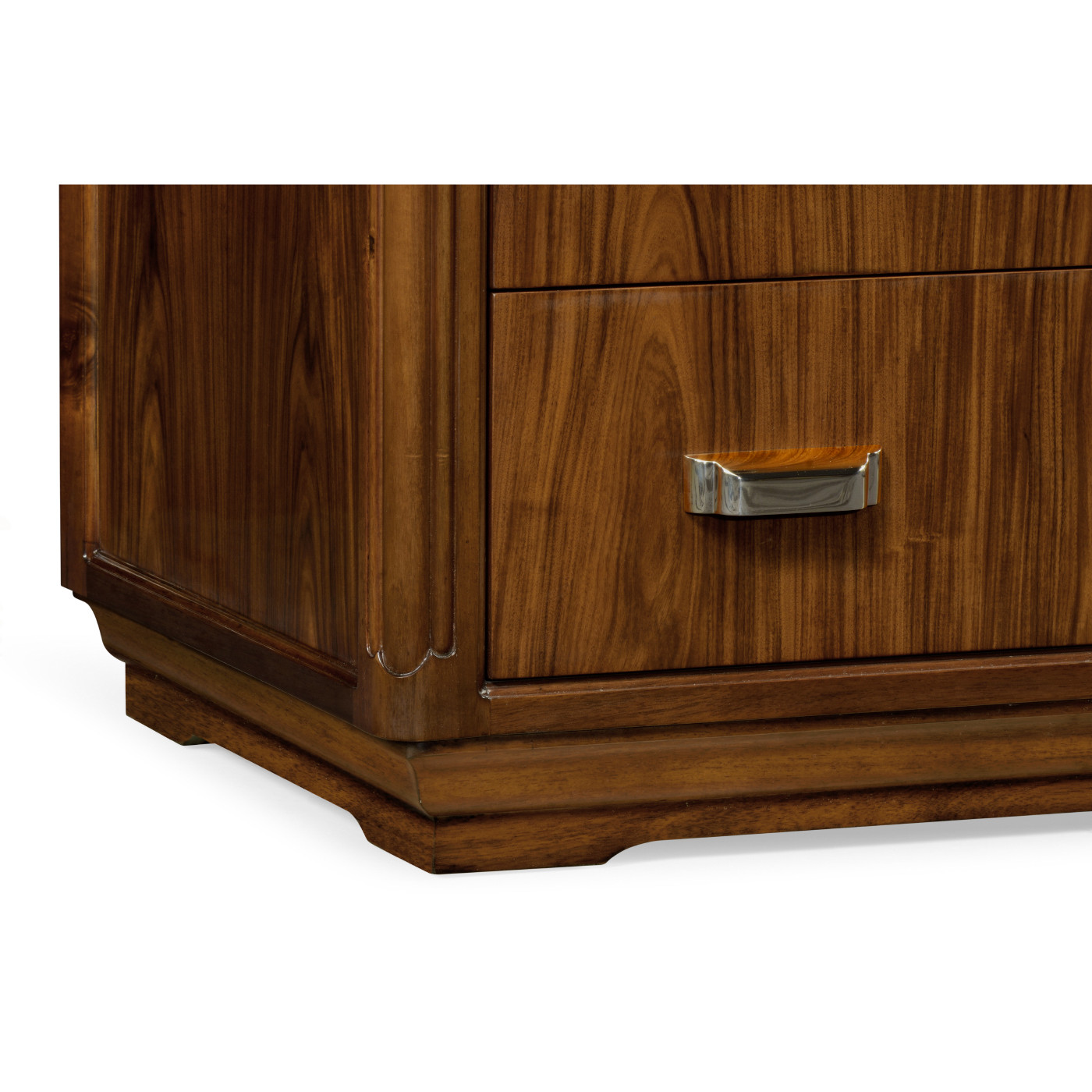 Moderne High Lustre Santos Rosewood Chests of Eight Drawers