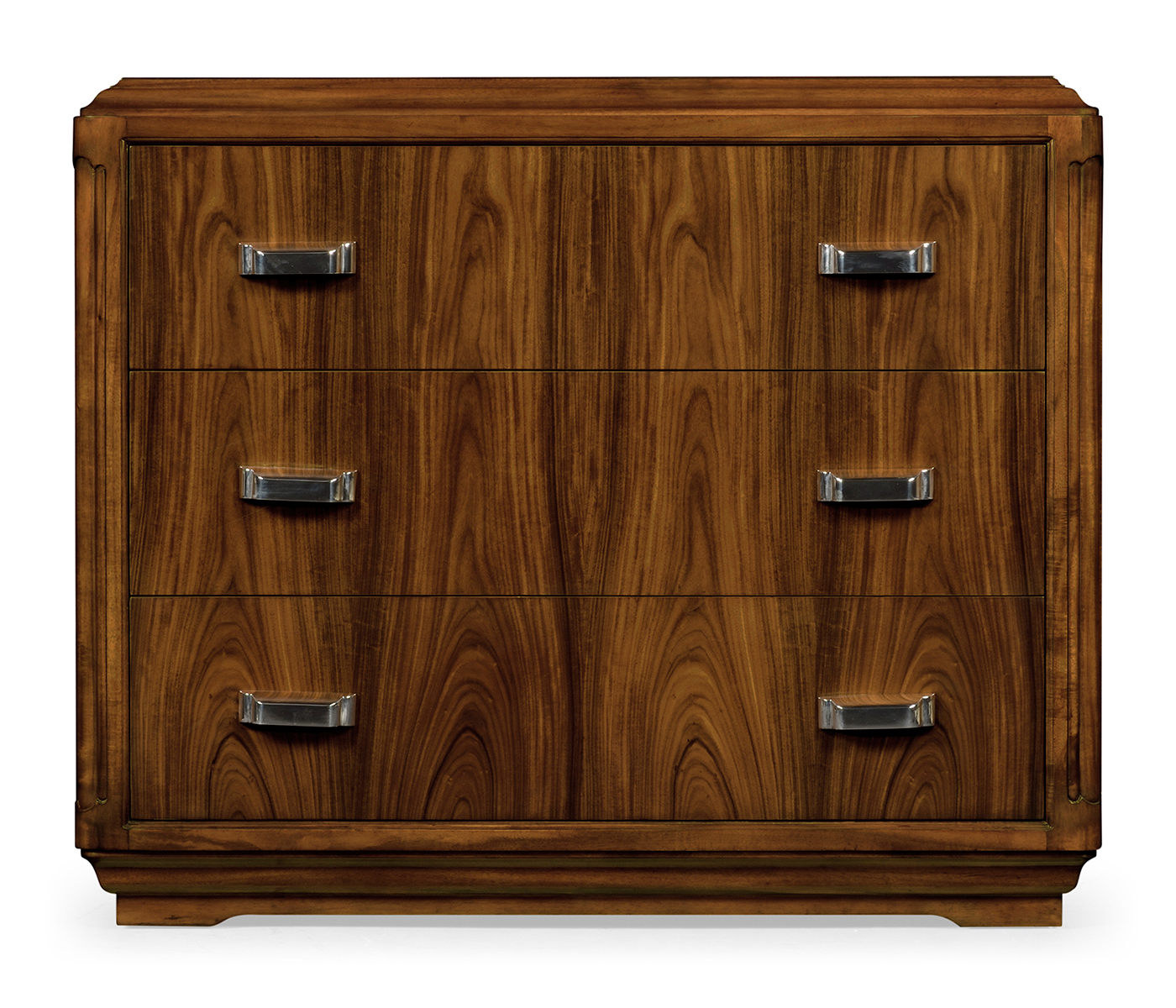 Moderne High Lustre Santos Rosewood Bedside Chest