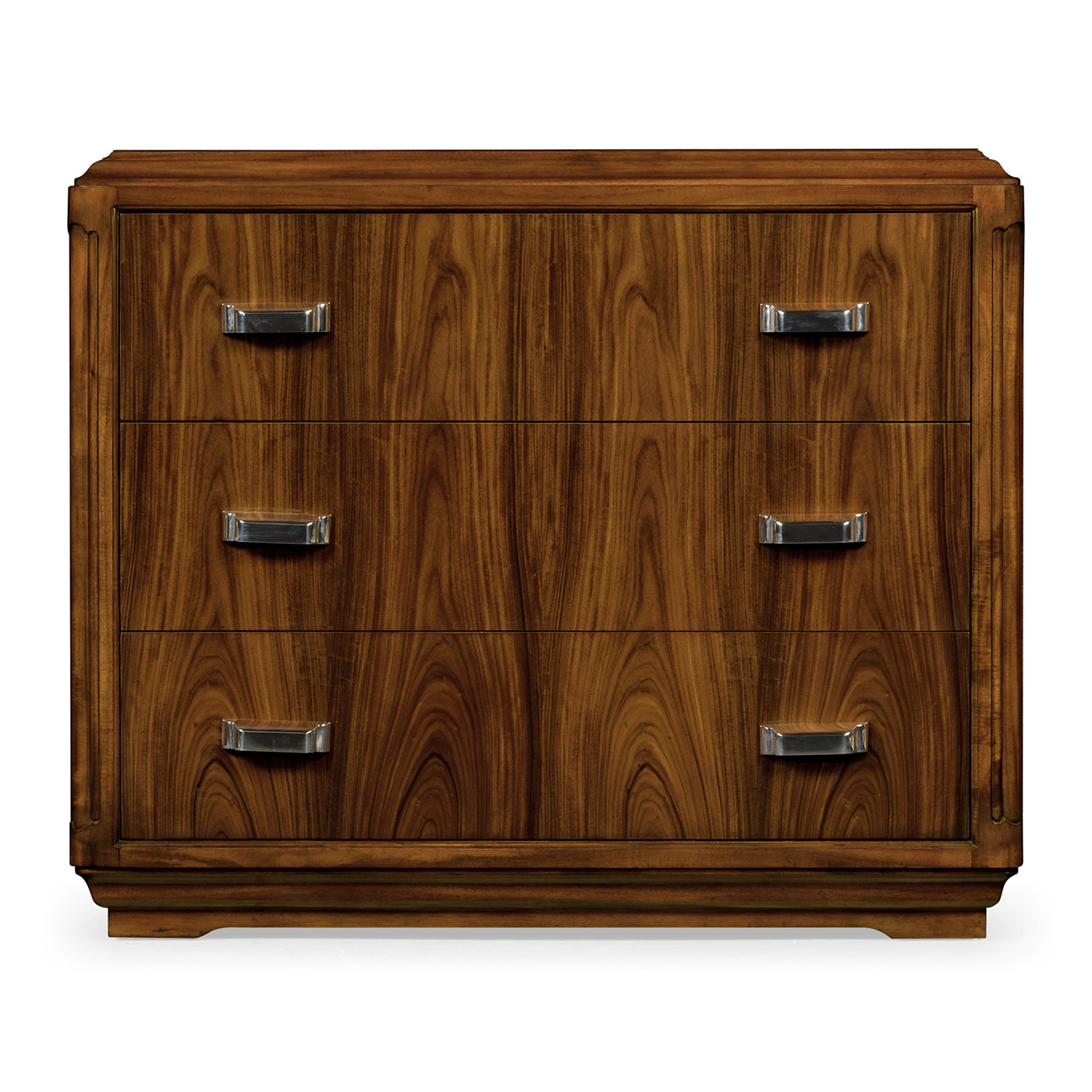 Moderne High Lustre Santos Rosewood Bedside Chest