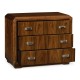 Moderne High Lustre Santos Rosewood Bedside Chest