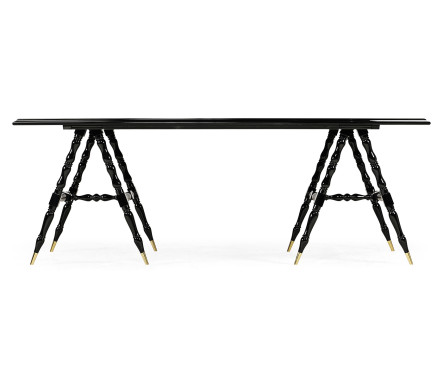 Louis Philippe Jet Black Desk