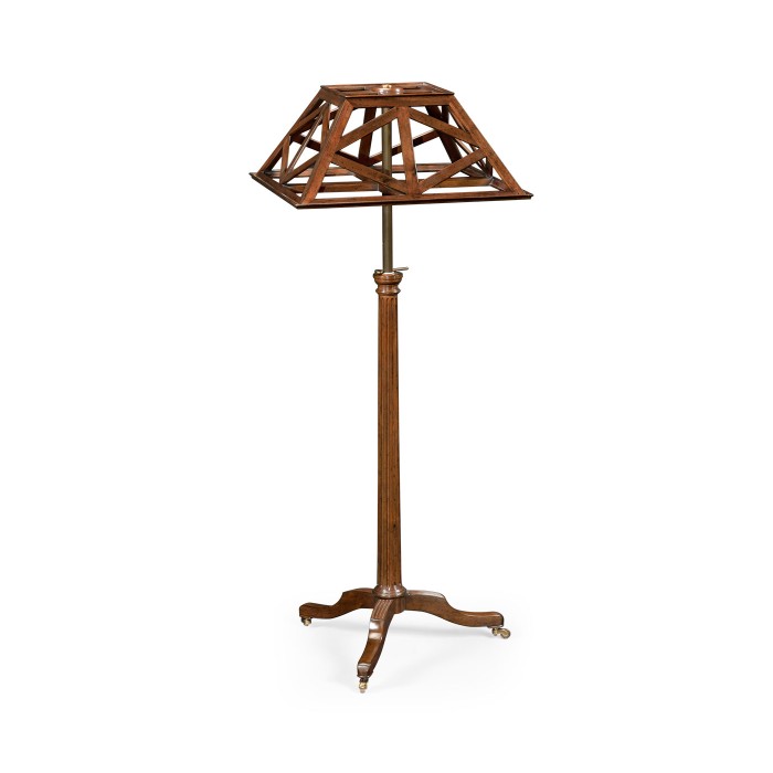 Pyramidal Lattice French Walnut Lectern