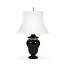 Black & Brass Urn Table Lamp