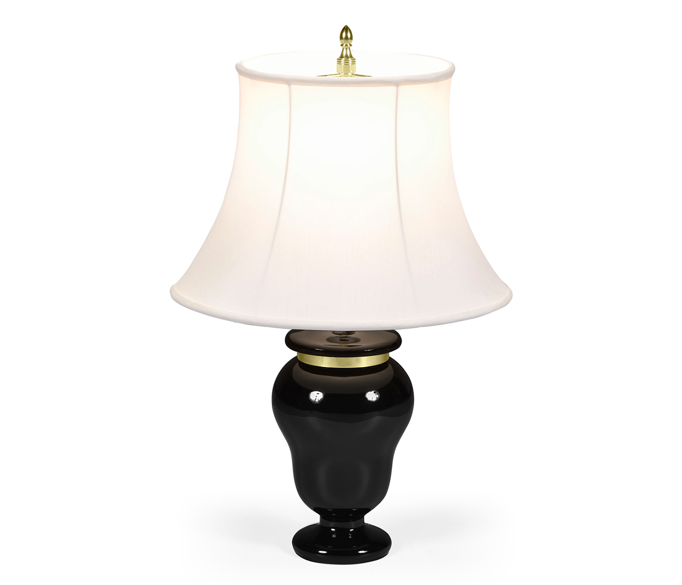 Black & Brass Urn Table Lamp