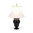 Black & Brass Urn Table Lamp