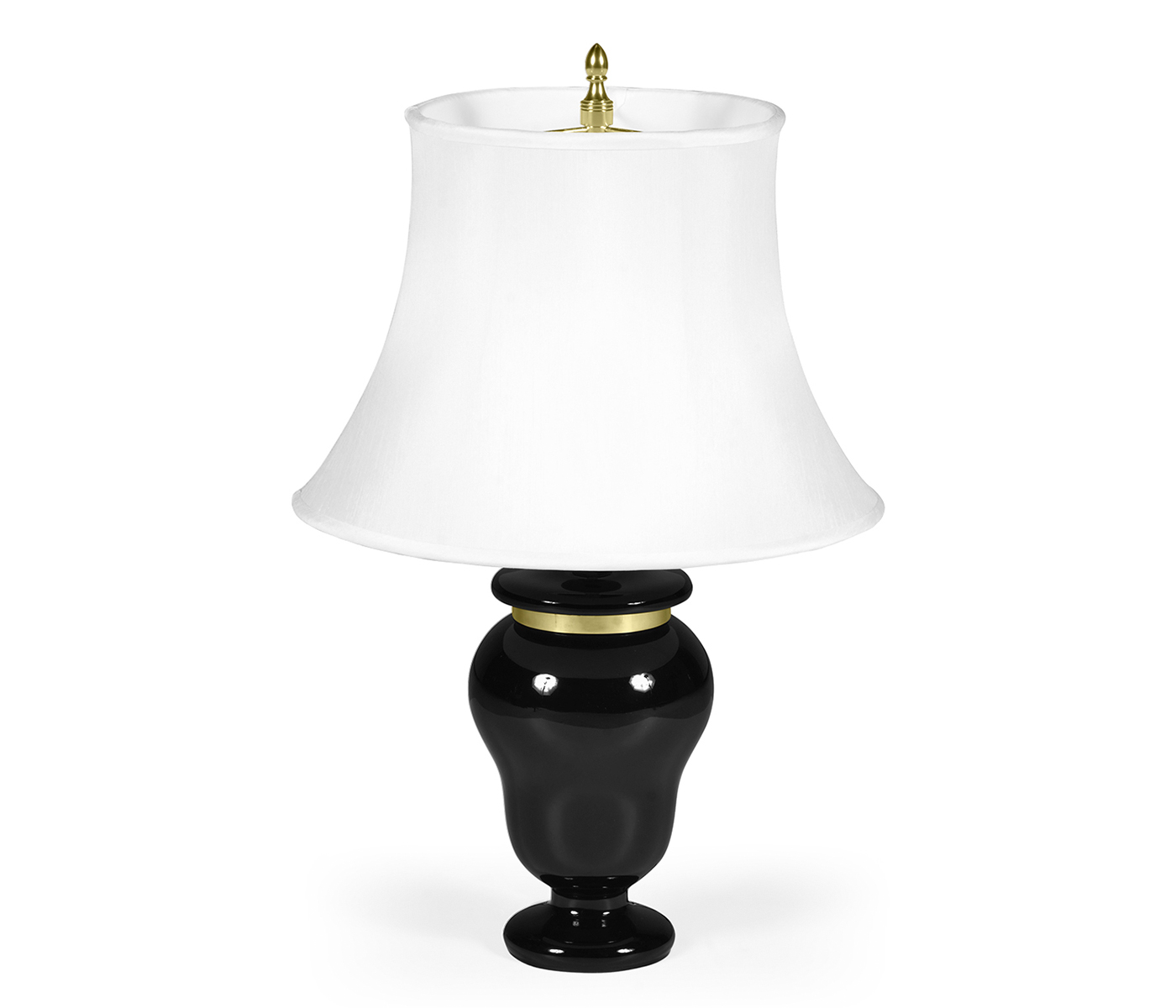 Black & Brass Urn Table Lamp