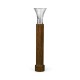 Trumpet Art Deco Walnut Torchere