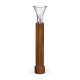 Trumpet Art Deco Walnut Torchere