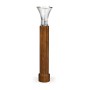 Trumpet Art Deco Walnut Torchere