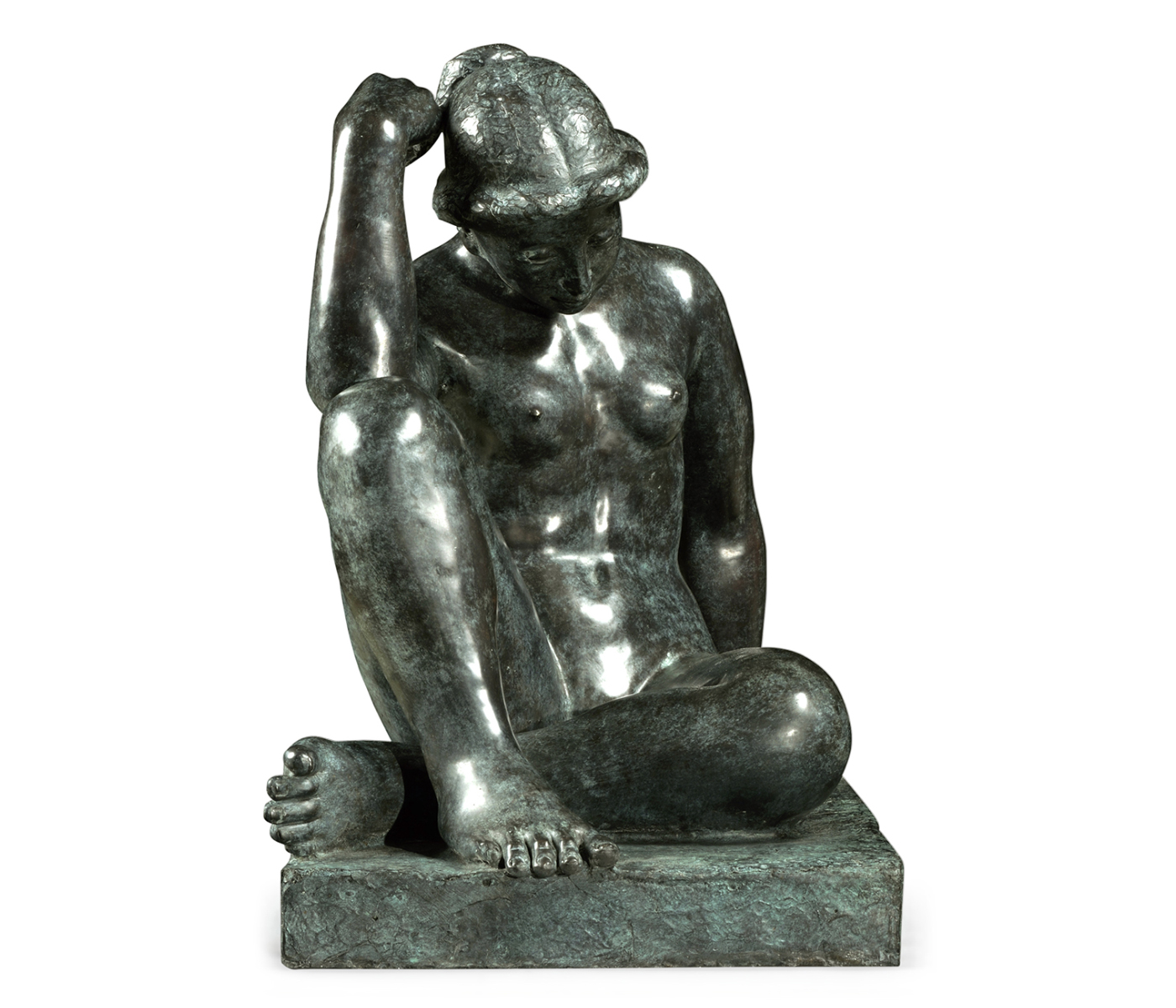 Art Deco Nude Female Left Sculpture