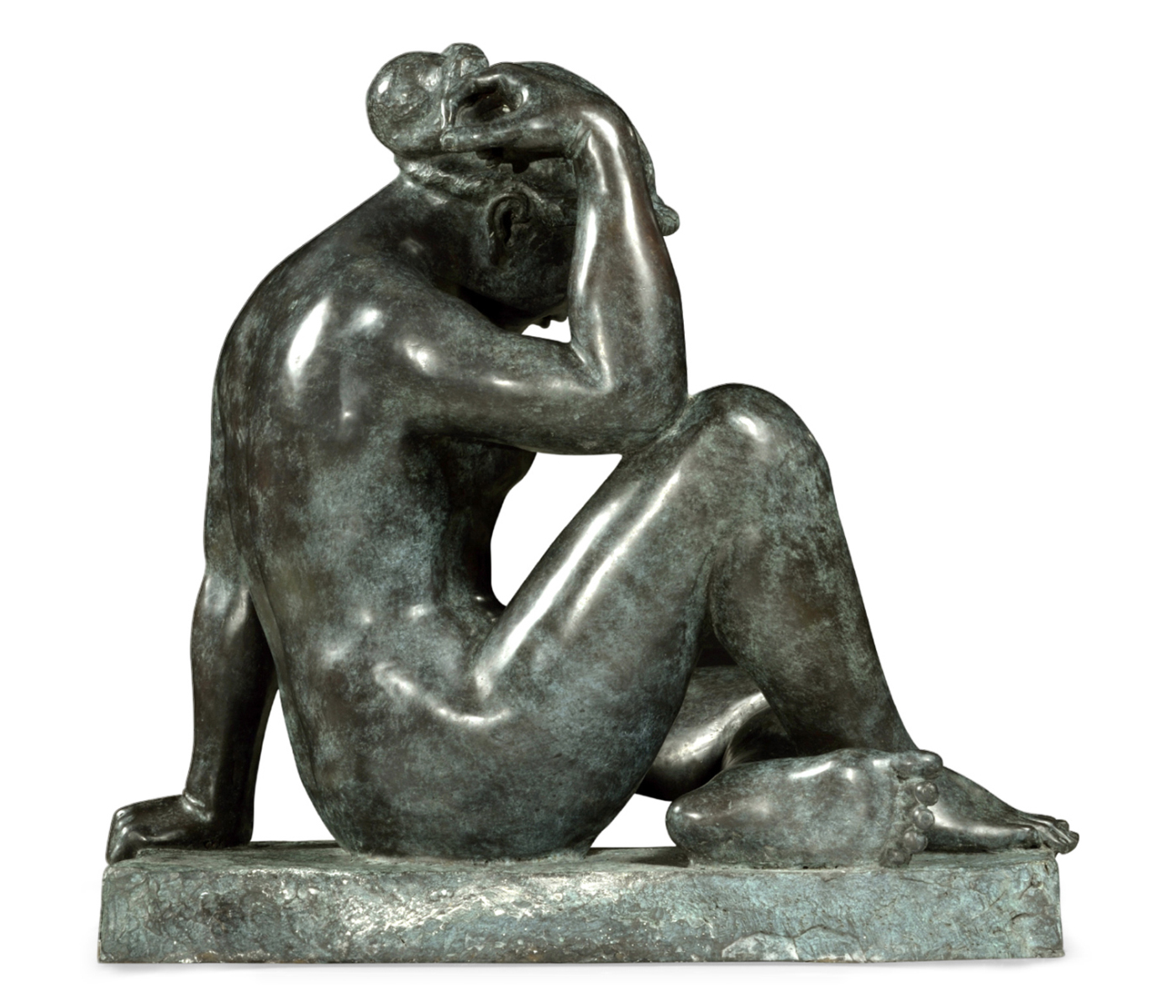 Art Deco Nude Female Left Sculpture