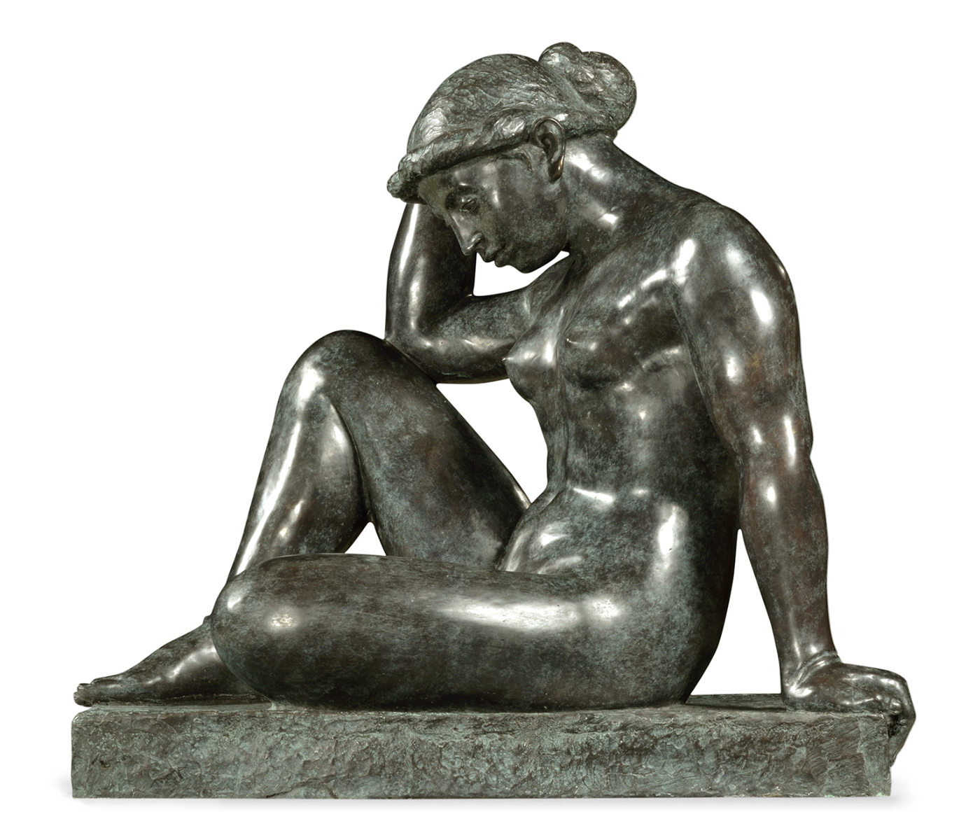 Art Deco Nude Female Left Sculpture