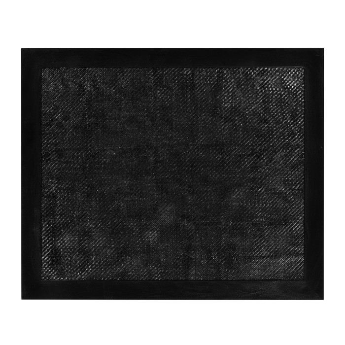 Rectangular Ming Ebonized Coffee Table with Ebonized Rattan Top