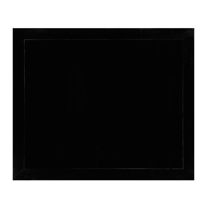 Rectangular Ming Ebonized Coffee Table with Black Glass Top