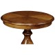 Biedermeier Walnut Pedestal End Table
