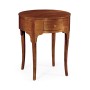 Biedermeier Imperial Mahogany Drum Table with Small Drawer