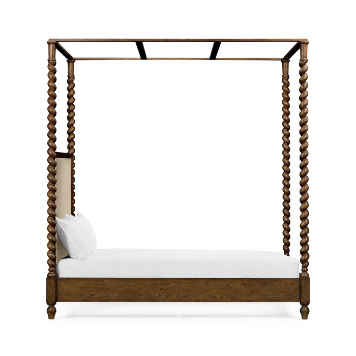 Four Poster Warm Chestnut Cali King Daybed