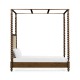 Four Poster Warm Chestnut Cali King Daybed